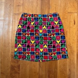 Vintage heart mini skirt